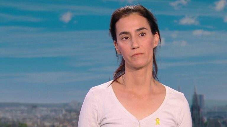 Bat-Sheva Yahalomi, wife of a French hostage in Gaza, testifies