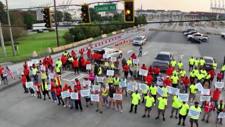 Dockers’ strike threatens to block America