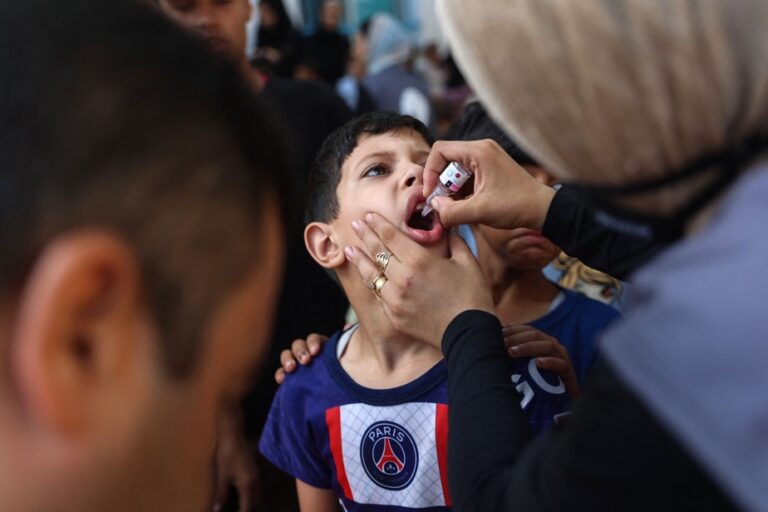 Gaza Strip | WHO expected to launch second round of polio vaccinations on October 14