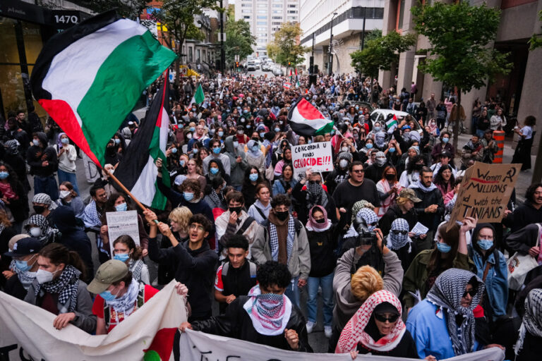 One year after October 7 | Pro-Palestinian demonstrations in Montreal