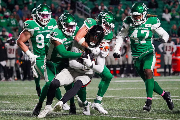 Roughriders crush Lions to secure home playoff game