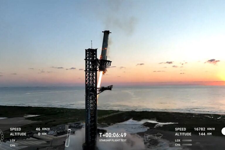 SpaceX catches up with part of its Starship megarocket after flight