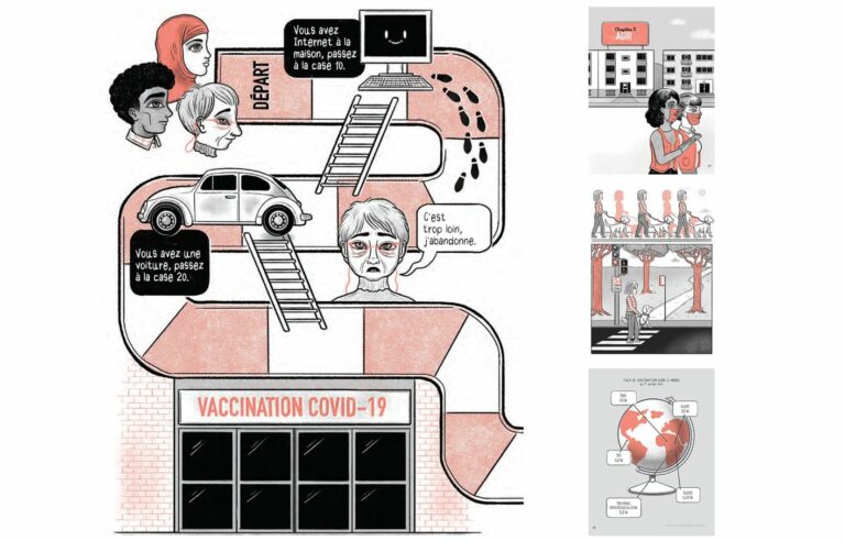 The comic strip “These vaccinations which (did not) take place” so as not to forget the coronavirus pandemic