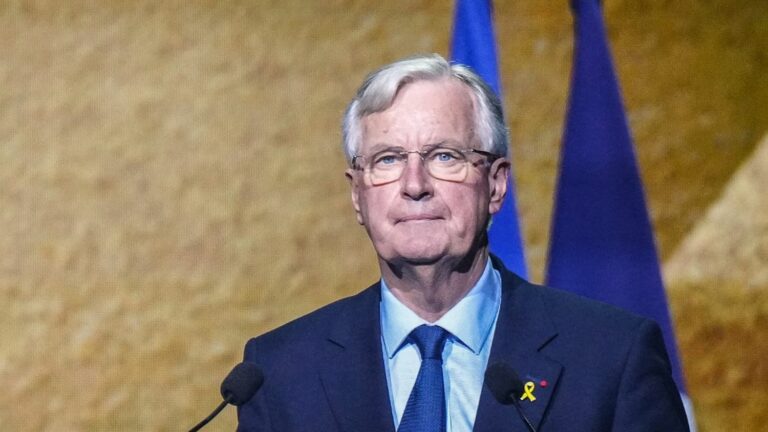 “We will not let anything pass,” promises Michel Barnier during a ceremony organized by Crif in tribute to the victims of Hamas