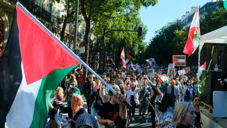 from Paris to Cape Town, thousands of people march in support of Gaza and Lebanon, one year after October 7