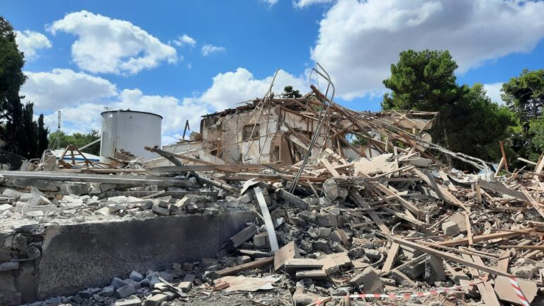 in Hod Hasharon, many houses were damaged during the Iranian attack