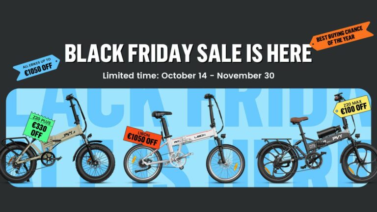 Save Up to 1,050 Euros on E-Bikes This Black Friday at PVY with Exclusive Discount Codes