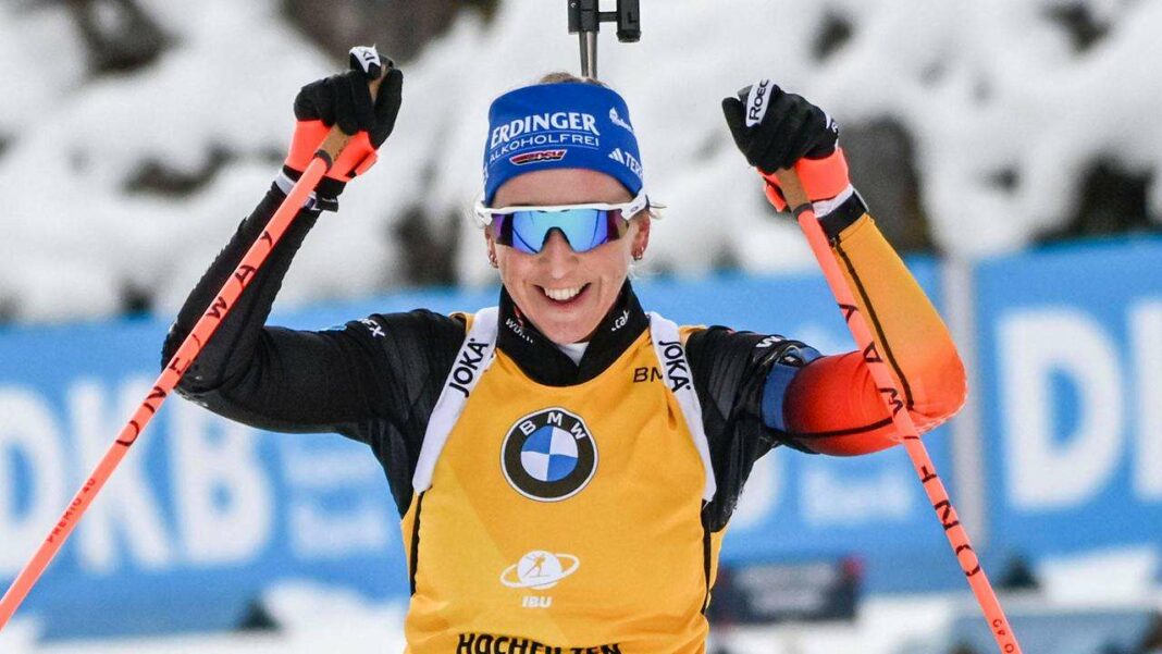 Franziska Preuß Bounces Back: Dominating the Biathlon Circuit in Yellow Jersey