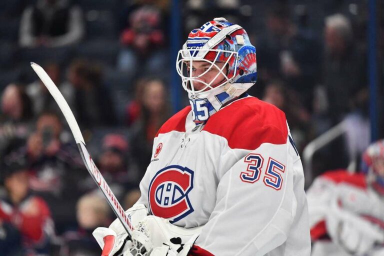 Canadiens Fall Short 5-4 Against Columbus as Montembeault Struggles to Keep Up