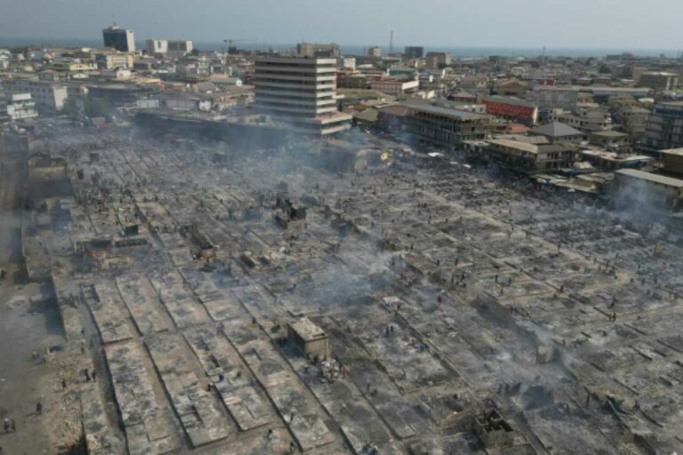 Massive Blaze Destroys Ghana's Largest Second-Hand Clothing Market in Accra - February 1, 2025