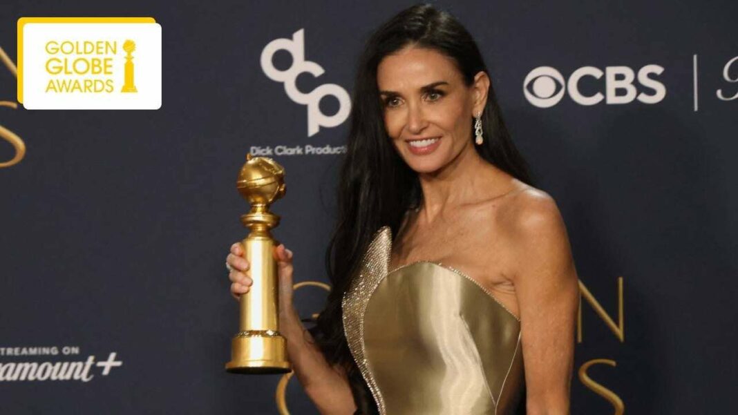 Demi Moore Celebrates First Award After 45-Year Career in Film