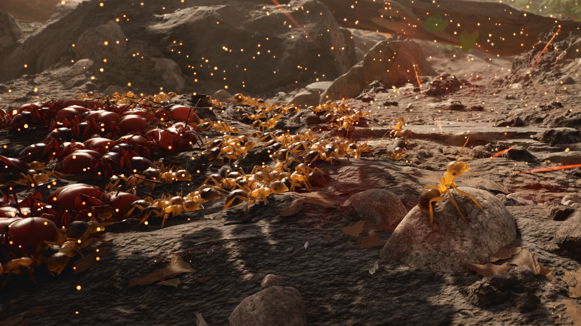 Jeu RTS Empire of the Ants : Une fourmi menant une bataille dans le nouveau jeu RTS Empire of the Ants