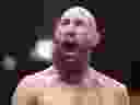 Kyle Nelson célèbre après son combat contre Blake Bilder lors d'un combat poids plume de l'UFC 289, à Vancouver, le samedi 10 juin 2023. Nelson a remporté son troisième combat consécutif à l'UFC, arrêtant l'Américain (Senor Perfecto) Bill Algeo au premier tour sur un UFC Carte Fight Night samedi.