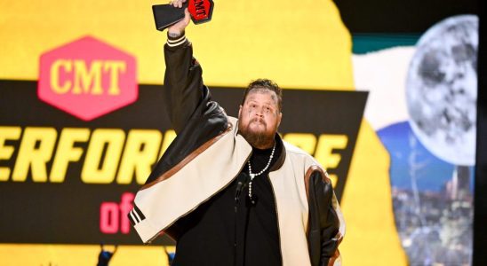 Jelly Roll wins CMT Performance of the Year at the 2024 CMT Music Awards held at the Moody Center on April 7, 2024 in Austin, Texas.