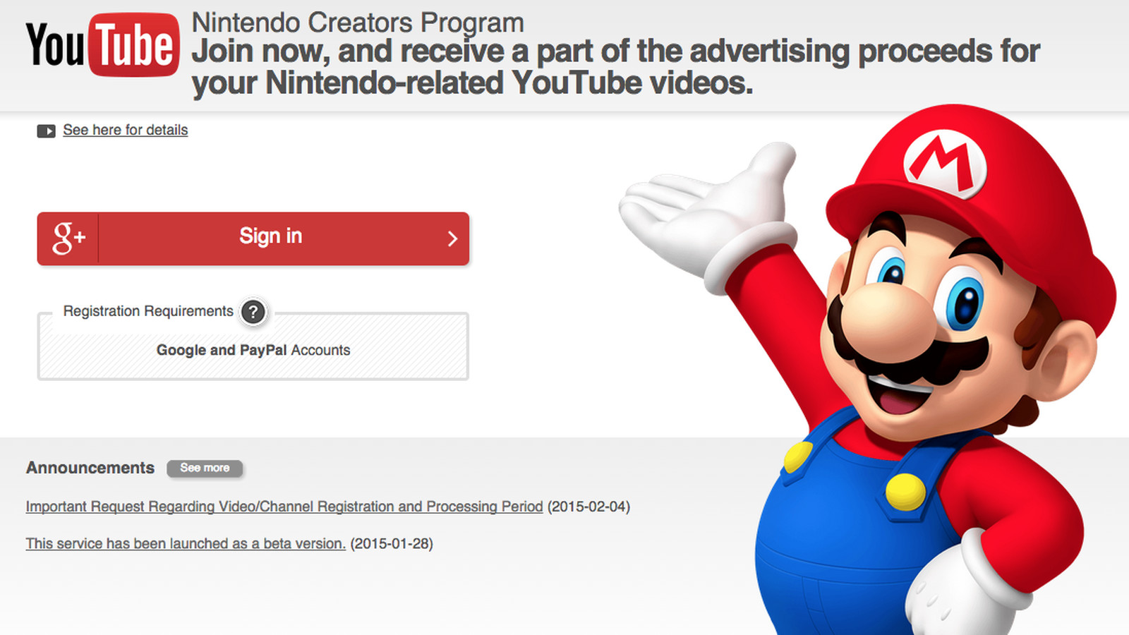Le controversé programme Nintendo Creators.