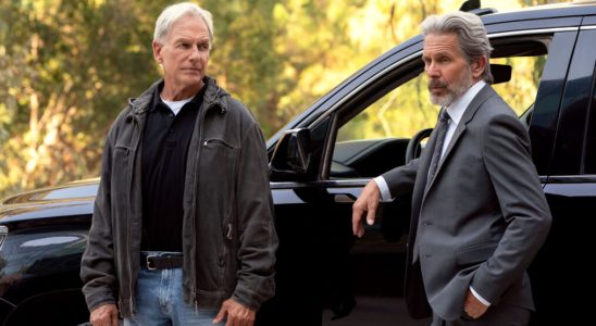 Mark Harmon as NCIS Special Agent Leroy Jethro Gibbs, Gary Cole as FBI Special Agent Alden Parker in NCIS
