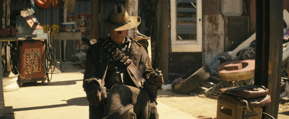 Walton Goggins dans le rôle de la Goule dans la série télévisée Fallout