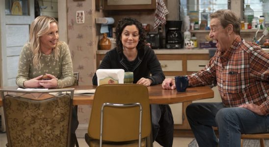 Becky, Darlene and Dan in The Conners