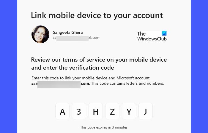 Code alphanumérique pour relier Windows et Android
