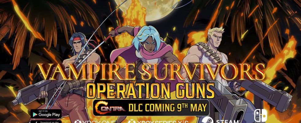Vampire Survivors révèle le DLC Operation Guns avec Contra