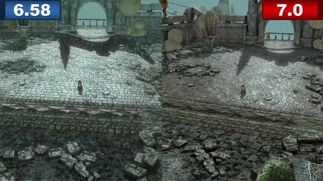 Comparaison graphique entre 6.8 et 7.0 dans Final Fantasy XIV