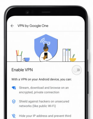 Les paramètres de Google One VPN.