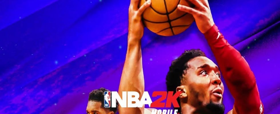 Promo image for NBA 2K Mobile.