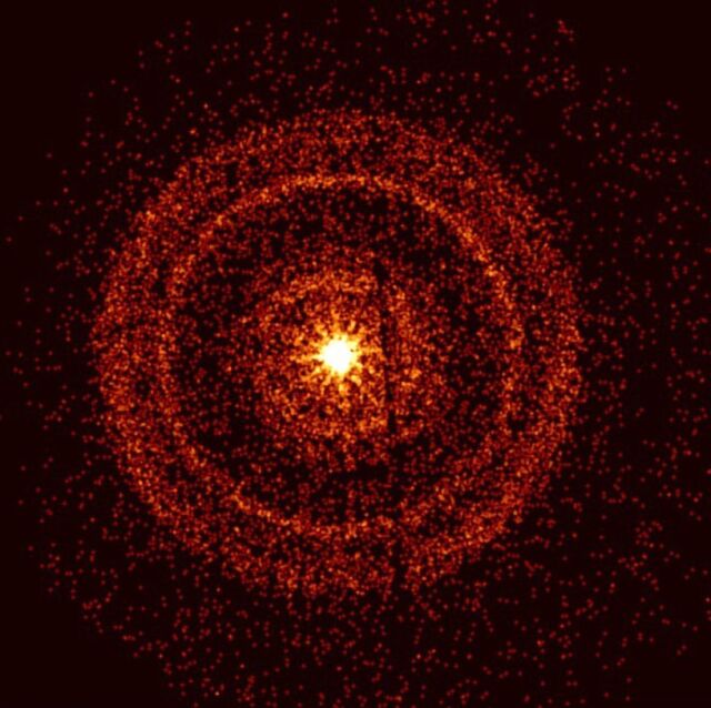 Le télescope à rayons X de Swift a capturé la rémanence du GRB 221009A environ une heure après sa première détection. 