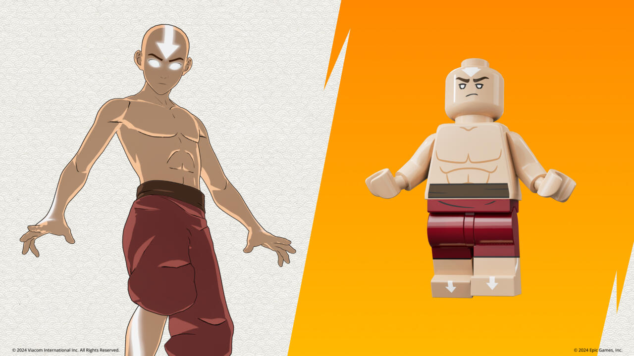 Skin Fortnite Avatar Aang et version Lego Fortnite
