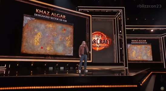 The reveal for Khaz Algar at Blizzcon 2023.