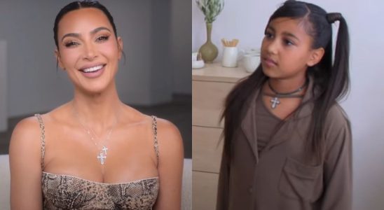 Kim Kardashian and North West on The Kardashians