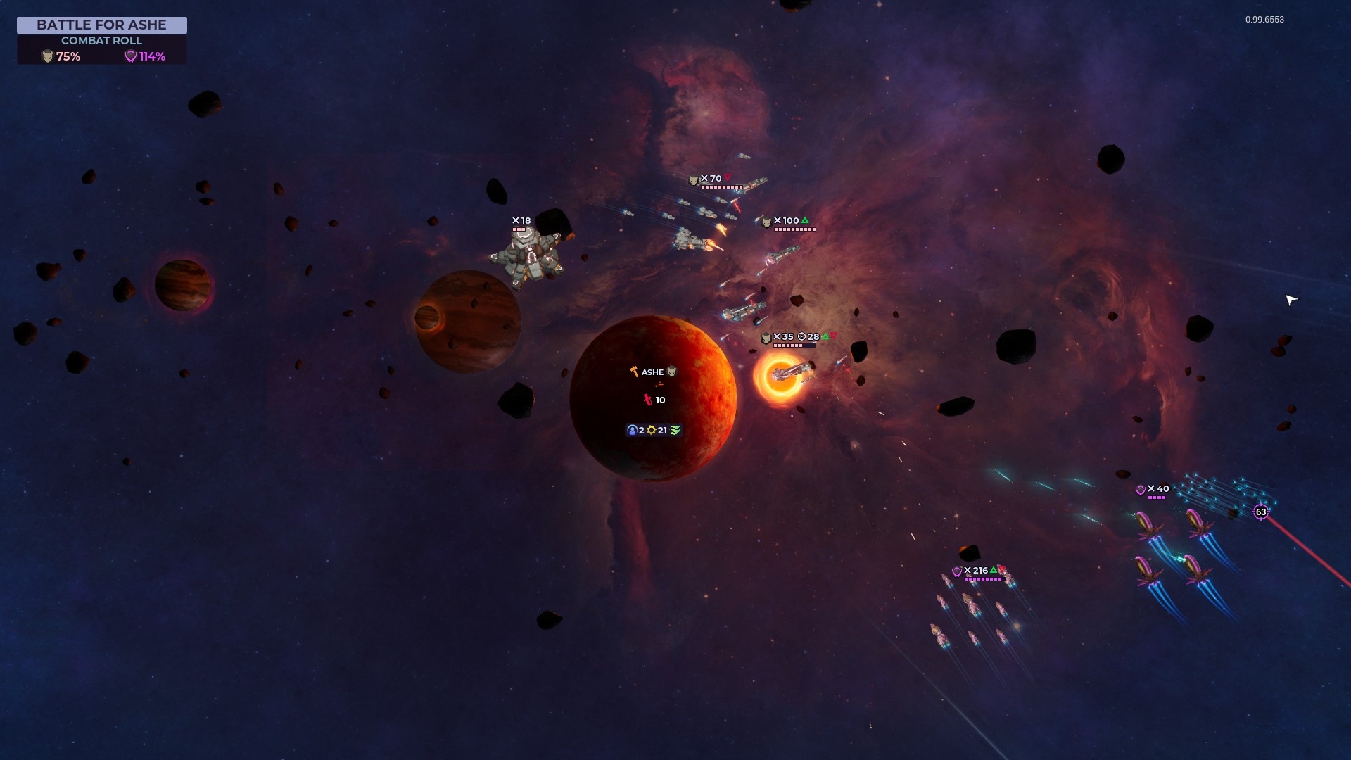 Nexus 5X : une bataille spatiale éclatant à proximité d'une planète.