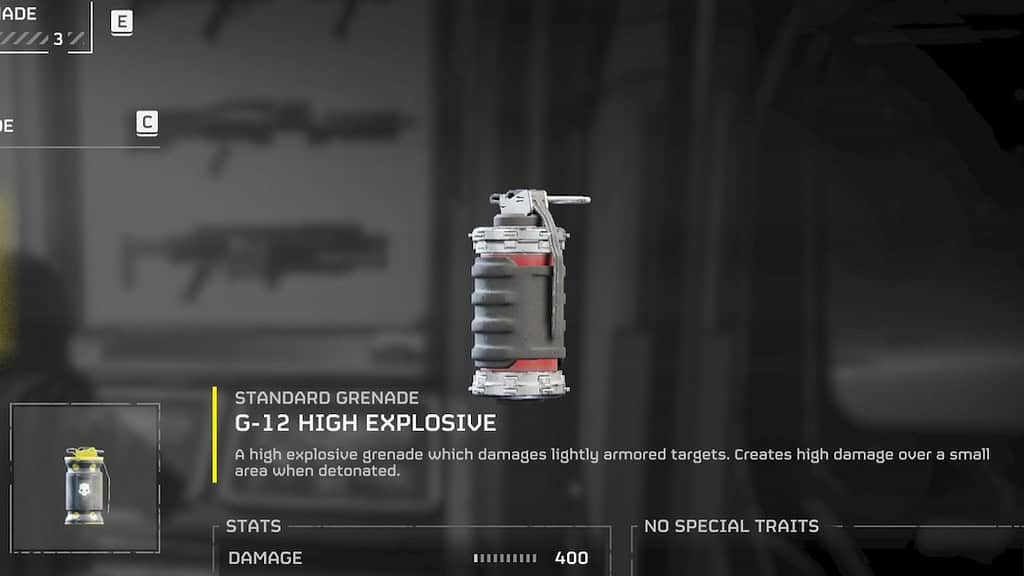 Image Helldivers 2 de la grenade hautement explosive