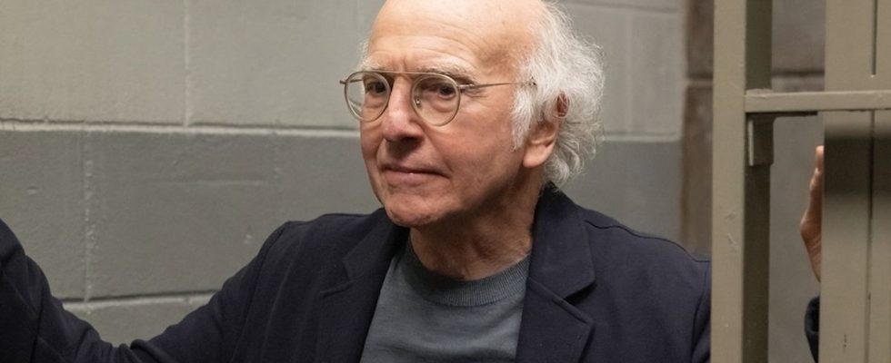Larry David in jail cell in Curb Your Enthusiasm series finale