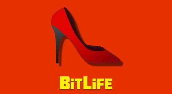 A heel emoji on an orange background with the BitLife logo beneath it