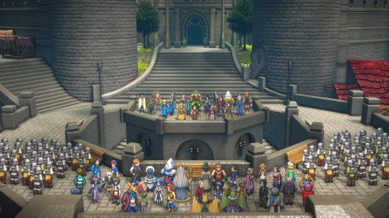 les héros de la chronique d'eiyuden se rassemblent à la forteresse de l'alliance