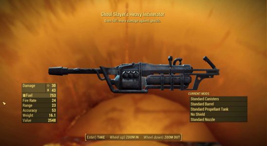 Fallout 4 Crucible : Comment obtenir l'incinérateur lourd