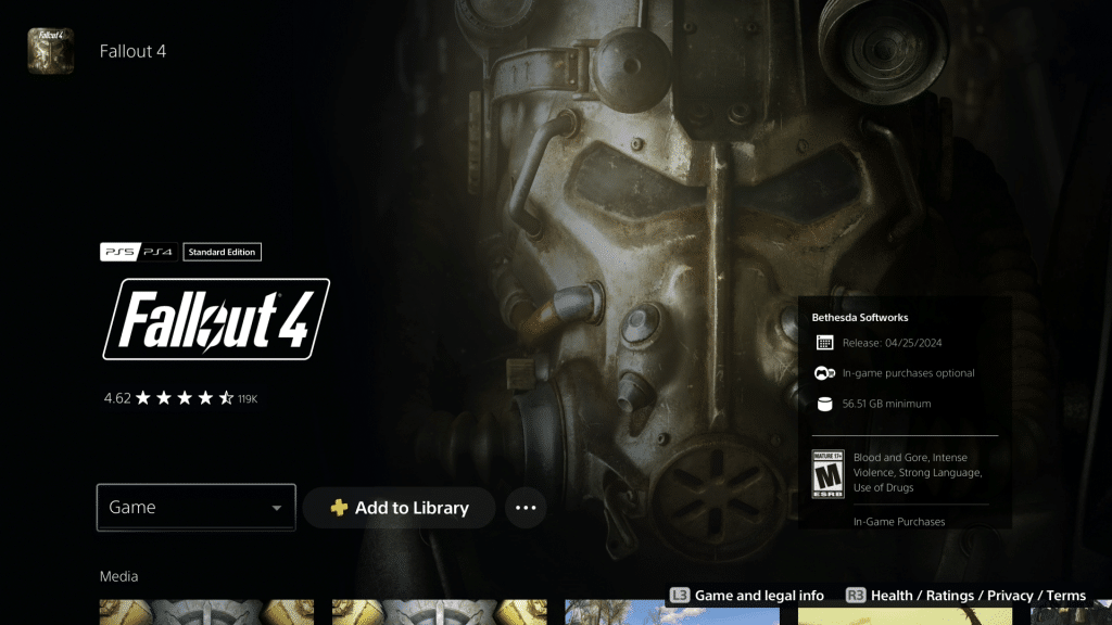 Fallout 4 de PlayStation Plus Essentials peut être mis à niveau gratuitement 34534