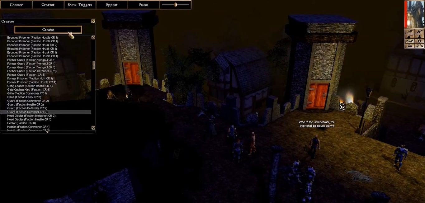 Image de gameplay de Neverwinter Nights