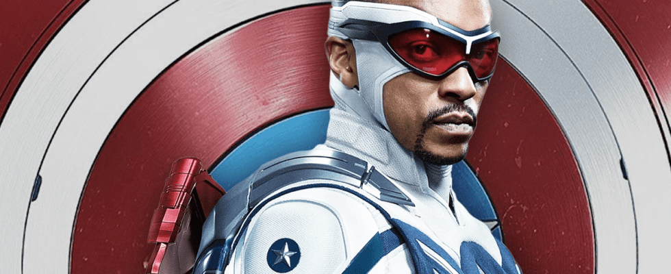 Anthony Mackie as Captain America in