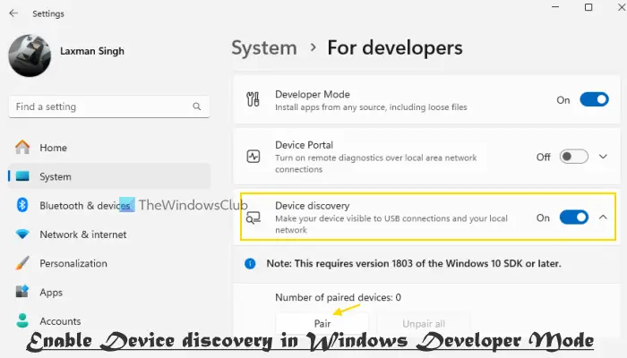 activer la découverte de périphériques Windows 11