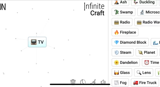 TV in Infinite Craft.