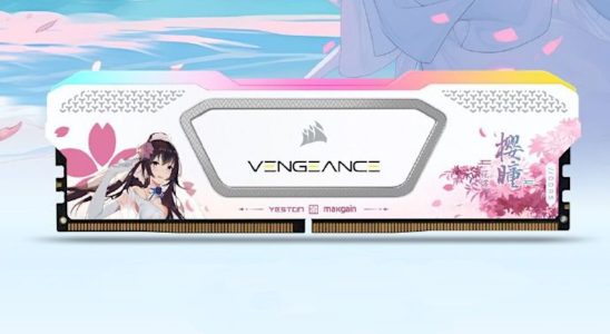 Corsair RAM fait peau neuve, idéal pour une version de PC Sakura