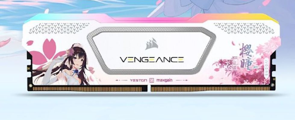 Corsair RAM fait peau neuve, idéal pour une version de PC Sakura
