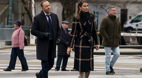 Donnie Wahlberg and Bridget Moynahan as the Reagans in Blue Bloods.