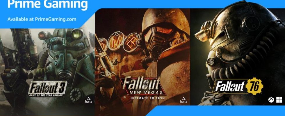 Fallout 3 et Fallout New Vegas sont gratuits sur Amazon Luna