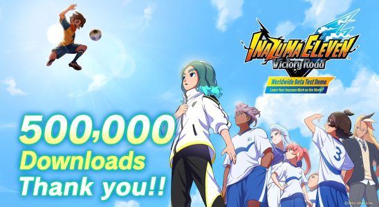 Inazuma Eleven: Victory Road Worldwide Beta Test Démo téléchargé dans le top 500 000
