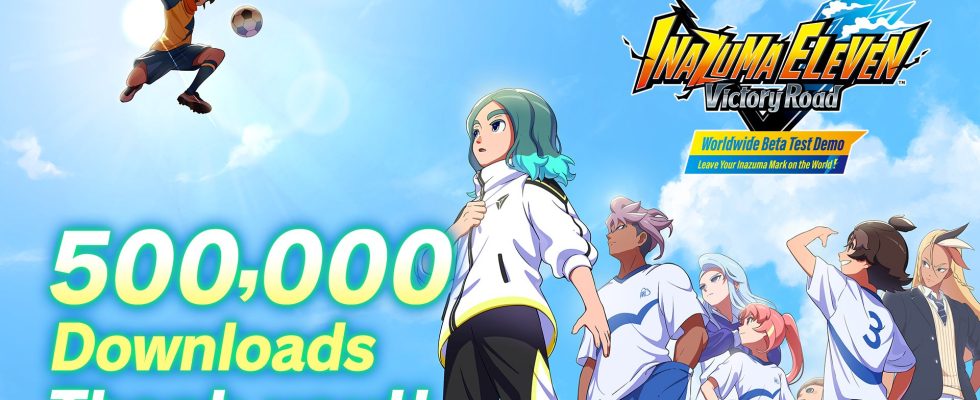 Inazuma Eleven: Victory Road Worldwide Beta Test Démo téléchargé dans le top 500 000
