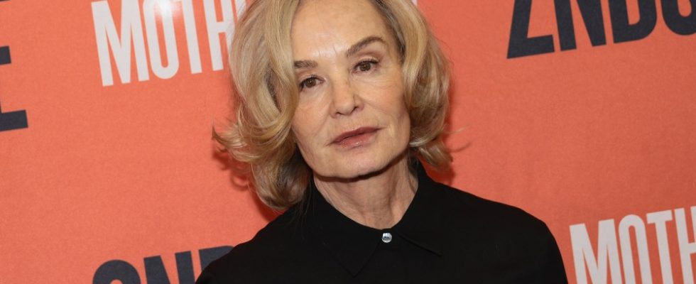NEW YORK, NEW YORK - MARCH 19: Jessica Lange attends "Mother Play" Press Day at Gibney Dance Studios on March 19, 2024 in New York City. (Photo by Dimitrios Kambouris/Getty Images)