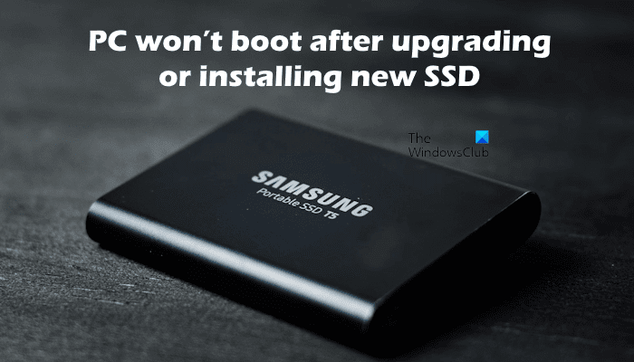 Le PC ne démarre pas après la mise à niveau du SSD